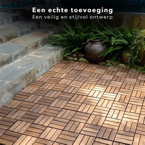 Infographic: Benodigdheden voor houten terrastegels en visgraat legpatroon