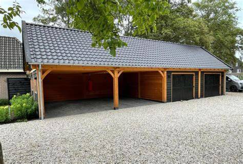 Douglashout carport afbeelding