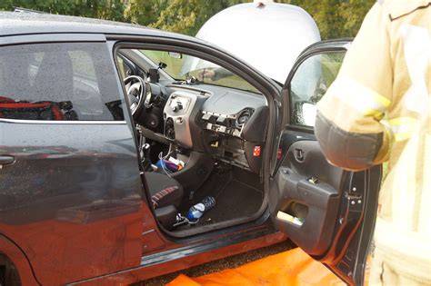 Foto van kachelradiateur achter het dashboard