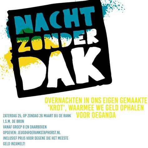 Infographic over Nacht Zonder Dak en cijfers over dakloosheid in Nederland