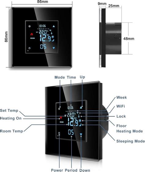 Infographic: Inbouwthermostaat met externe sensor basic
