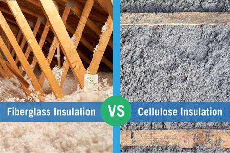 Infographic: cellulose versus glaswolvlokken - voor- en nadelen