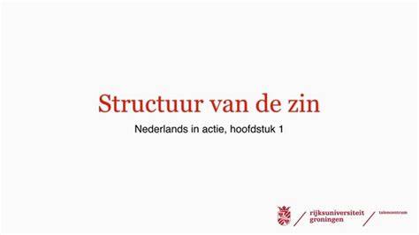 Infographic: structuur van de Nederlandse zin