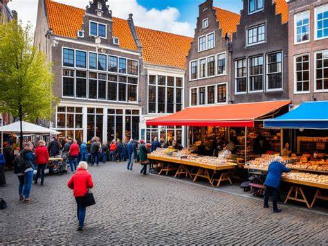 Beestenmarkt Delft: historische straatcontext en geveldetails