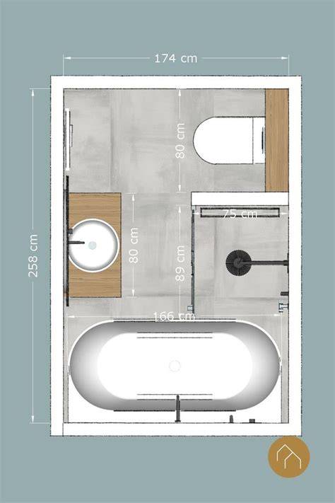 Infografiek: minimale loopruimte en indeling badkamer