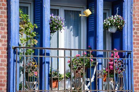 mediterrane balkon en terras sfeer foto