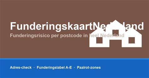 Interactiekaart funderingsrisico per postcode
