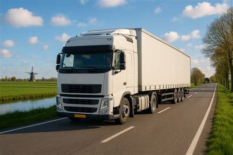 Afbeelding van leveringstrap en vrachtwagen (50 ton, 18 meter)
