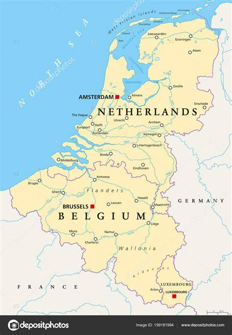 Kaart: Nederland en België met leveringspunten