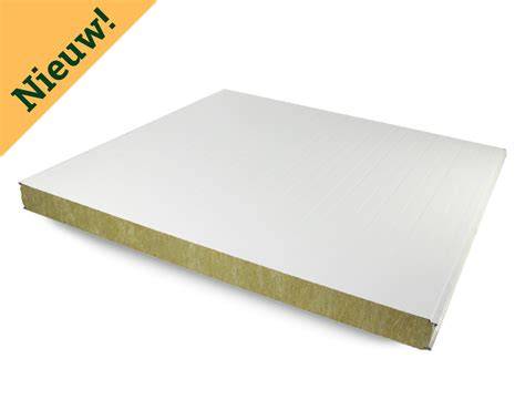 Diagram: vergelijking EPS-kern vs. steenwol kern in sandwichpanelen