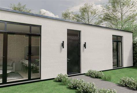 Infographic: voordelen prefab chalet - snelle bouw, transparante kosten, duurzame isolatie