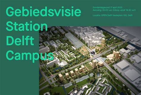 Overzicht kaart Delft Campus gebiedsvisie