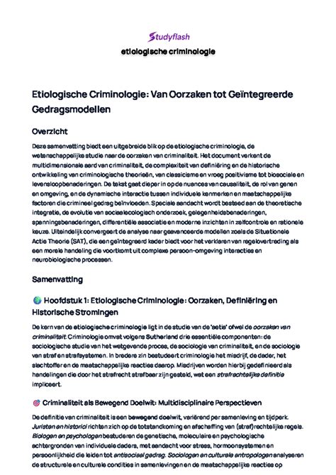 Overzicht van belangrijkste oorzaken en preventiemaatregelen