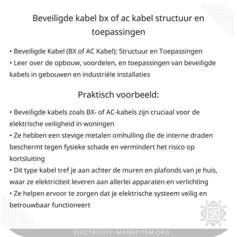 Systeemselectiekaart: folie, mat, kabel en betonkabel met toepassingen