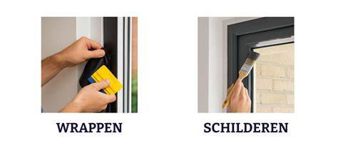 Kozijnen wrappen vs. schilderen: vergelijking