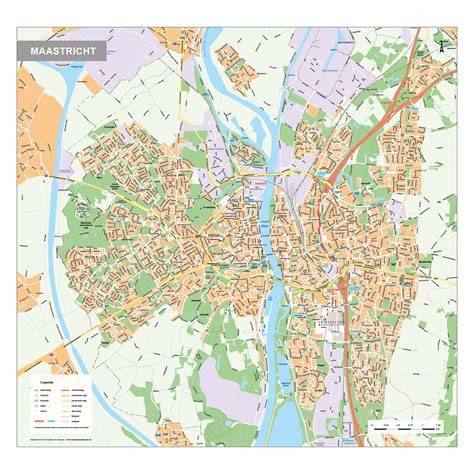 Kaart: Maastricht en directe regio met glaszetters