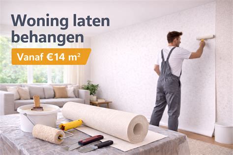 Infographic: kostenopbouw behangen per m²