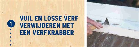 Infographic: Stappenplan voor het verwijderen van verf met een verfafbijt