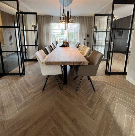 visgraat patroon woonkamer