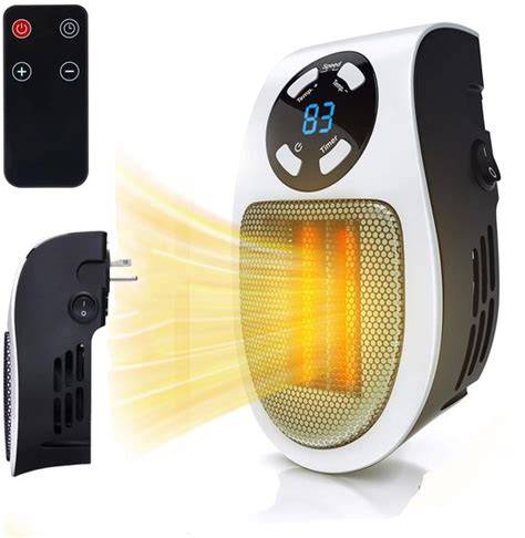 Wandkachel en plug-in heater - voorbeelden