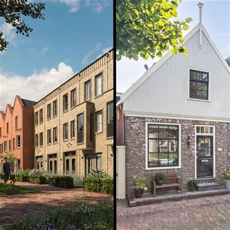 Diagram: nieuwbouw versus bestaande bouw met vloerverwarming