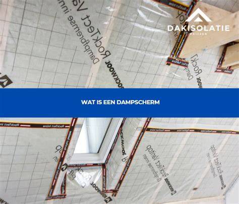 Diagram van vloerverolling en dampscherm op ondervloer