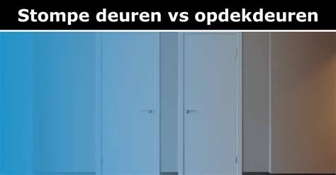 Infographic: vergelijking stompe vs opdekdeuren en maatberekening