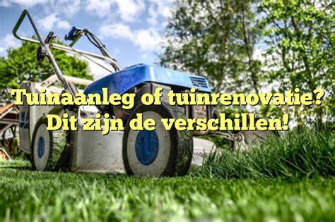 Infographic: Verwachtingen en factoren bij tuinrenovatie vs. tuinaanleg