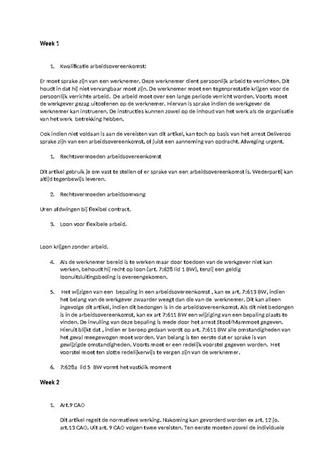 Infographic: Sectorindeling en cao-regels Samenvatting