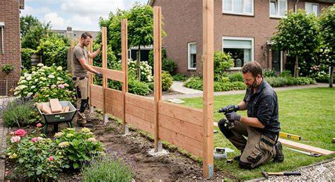 Infographic: Overzicht stappen schutting plaatsen
