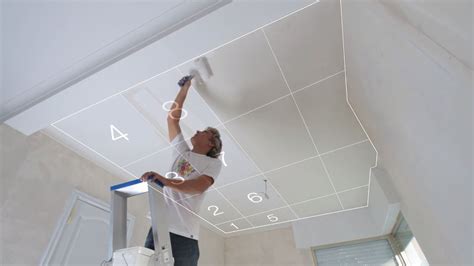 Infografiek: stap-voor-stap plafond schilderen