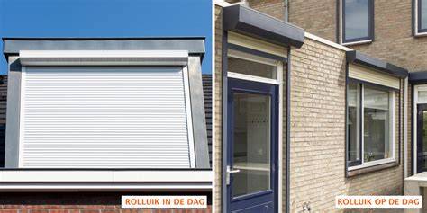 Diagram: Verschillen tussen voorzet-, inbouw- en opbouwrolluiken