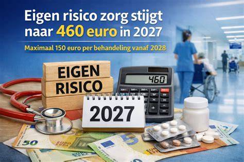 infographic: stijging eigen risico per jaar