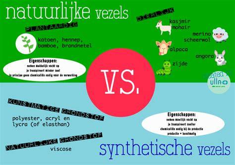 Infographic: Vergelijking natuurlijke vs synthetische vezels in tapijt