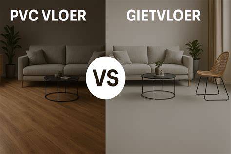 Vergelijking gietvloer vs echt beton vs PVC