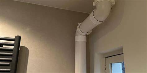 Schematische weergave: concentrische rookgasafvoer in huis