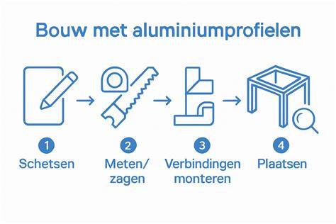 Infographic: Overzicht oppervlaktebehandeling en nabewerking van aluminium profielen