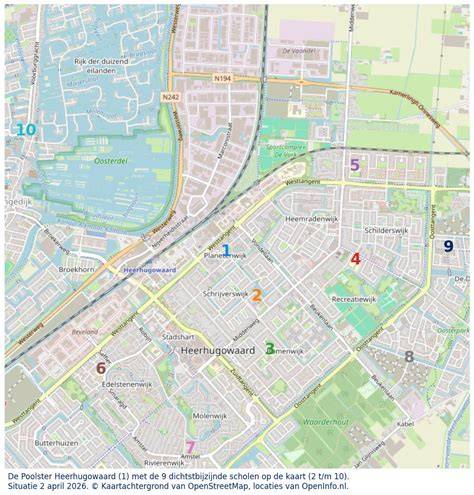 Kaart van Heerhugowaard met focuswijken en daktypes