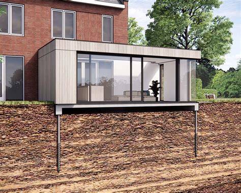 voorbeeld kaart van bodemlagen en geschikte zones voor fundering op staal