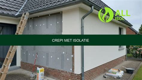 Prijsvoorbeeld: crepi met isolatie vs zonder isolatie