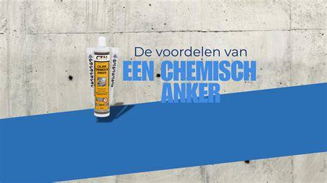 Technische schematische weergave van muurbalk met chemische ankers