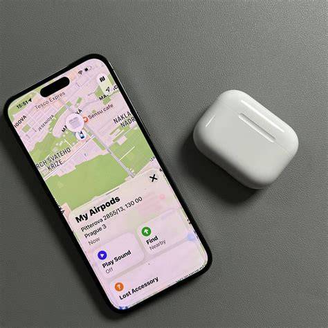 Kaartweergave van AirPods in Zoek mijn