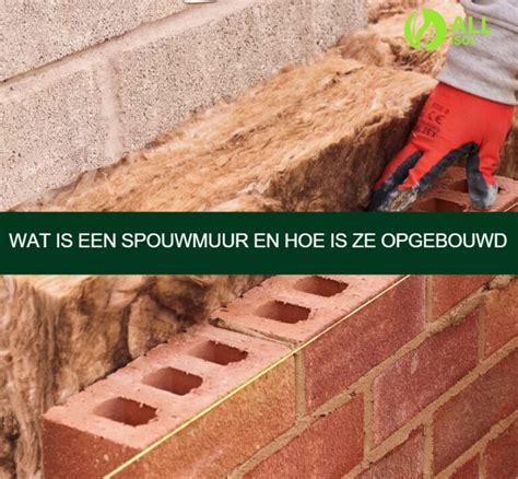 Diagram: structuur spouwmuur en gevolgen van vervuiling