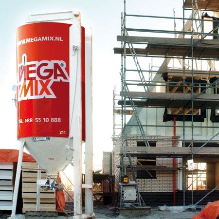 Infographic: MegaMix-silo systeem en milieuvriendelijke betonmixer