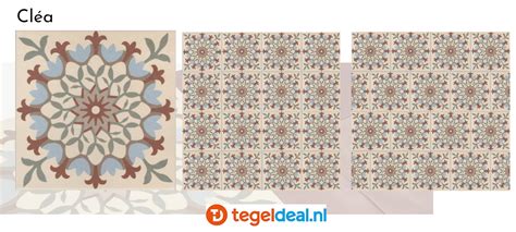 Afbeelding: Belgische patroontegels en exportpatronen