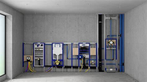 Infographic: Geberit Duofix installatiehoogte en installatieflow