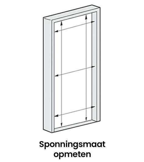 Diagram: openingsmaten en montagepad voor stalen binnendeur met zijpaneel