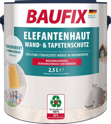 BAUFIX Olifantenhuid muur- en behangbescherming transparant - waterbasis