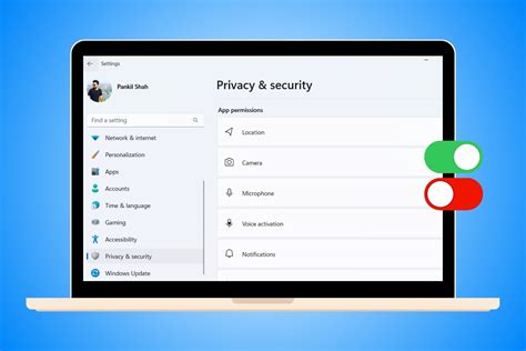 Diagram: Glasinrichting en privacy-instellingen