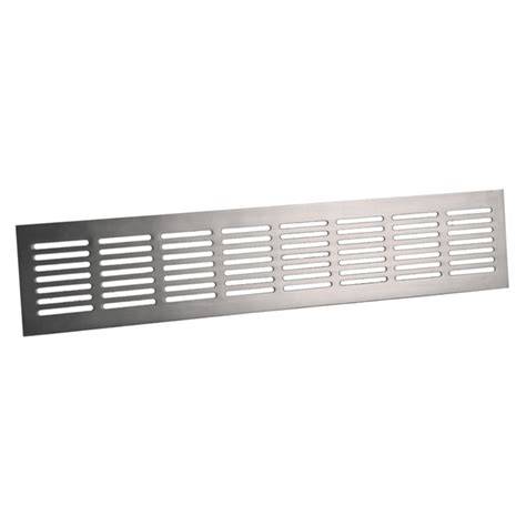 Demo plintrooster in keukengebied (RVS) voor plintmontage